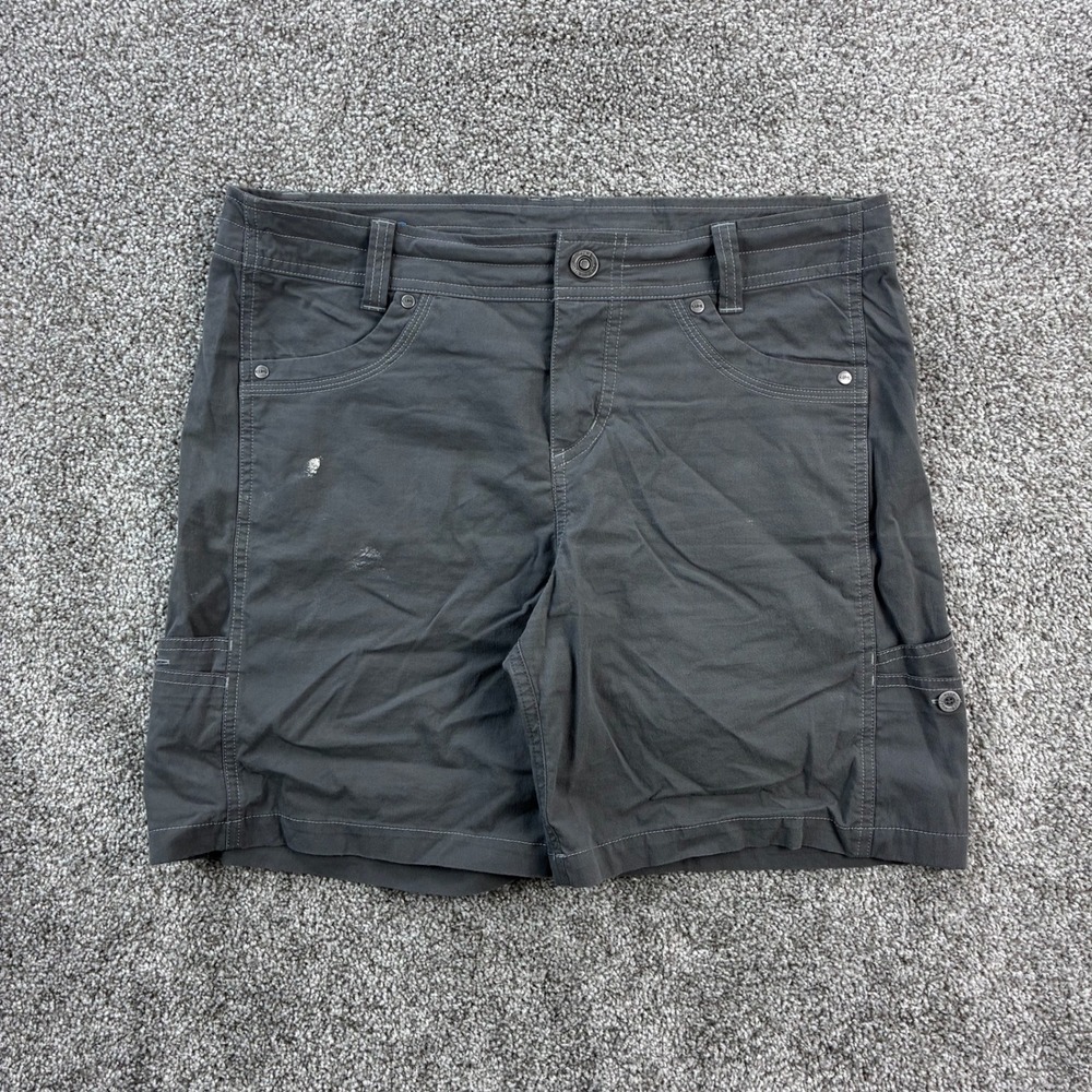 Kuhl Cargo Shorts Women's 10 Gray Hiking Outdoor Stretch‎ Adventure Performance